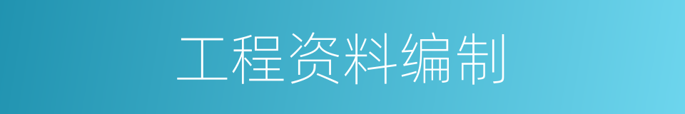 工程资料编制的同义词