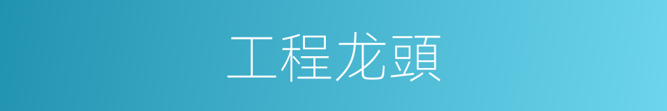 工程龙頭的同義詞
