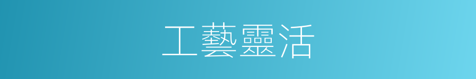 工藝靈活的同義詞