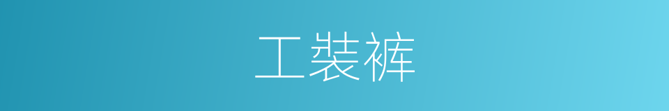 工裝裤的同義詞
