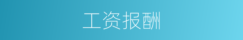 工资报酬的同义词