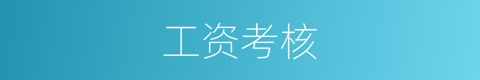 工资考核的同义词