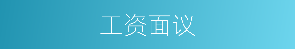 工资面议的同义词