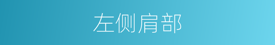 左侧肩部的同义词