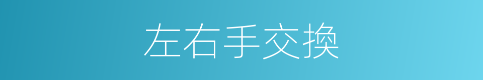 左右手交換的同義詞