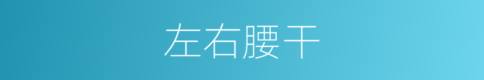 左右腰干的同义词