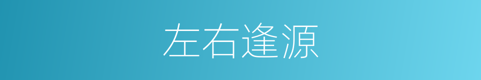 左右逢源的意思