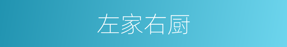 左家右厨的同义词