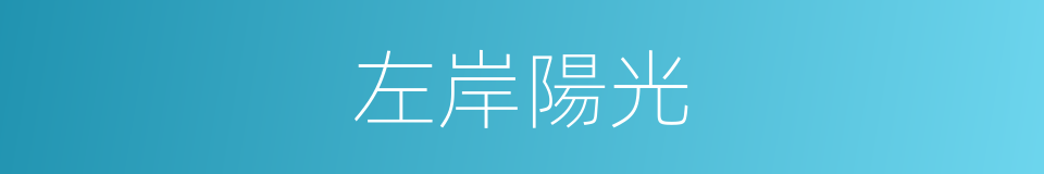 左岸陽光的同義詞