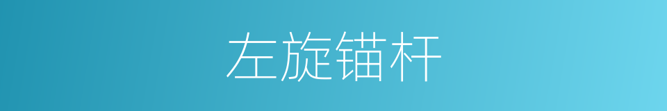 左旋锚杆的同义词