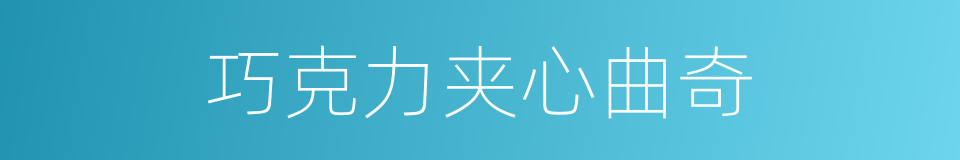 巧克力夹心曲奇的同义词