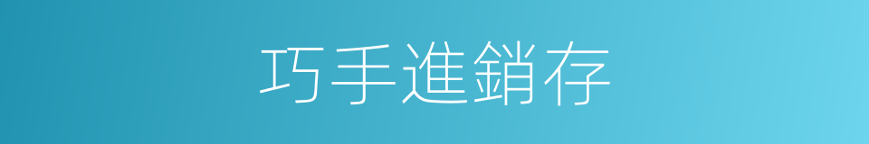 巧手進銷存的同義詞