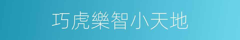 巧虎樂智小天地的同義詞