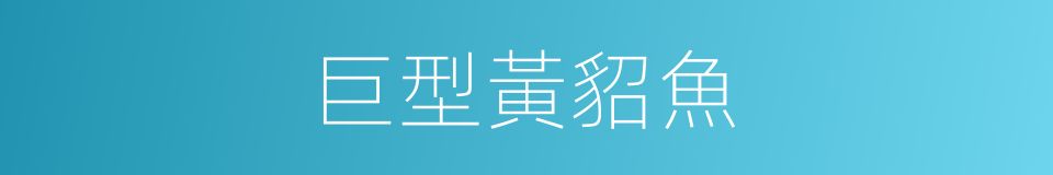 巨型黃貂魚的同義詞