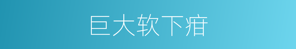 巨大软下疳的同义词