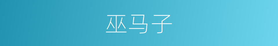 巫马子的同义词