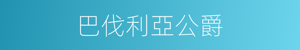 巴伐利亞公爵的同義詞