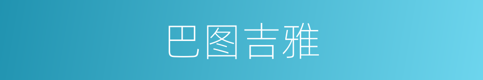 巴图吉雅的同义词