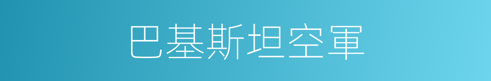 巴基斯坦空軍的同義詞