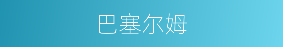 巴塞尔姆的同义词