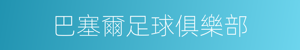 巴塞爾足球俱樂部的同義詞
