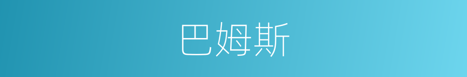 巴姆斯的同义词