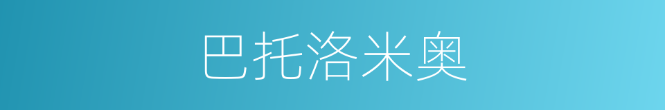 巴托洛米奥的同义词