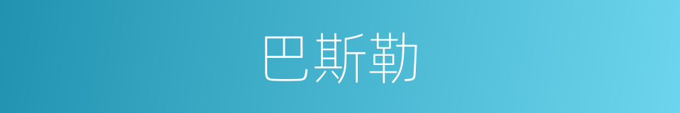 巴斯勒的同义词