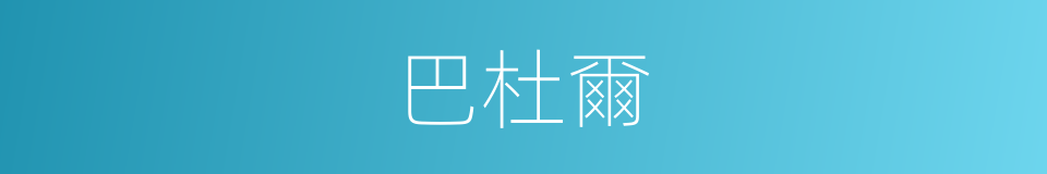巴杜爾的同義詞