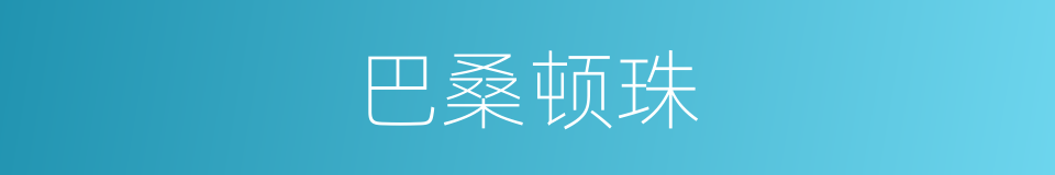 巴桑顿珠的同义词