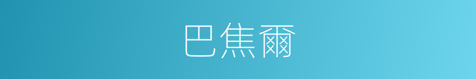 巴焦爾的同義詞