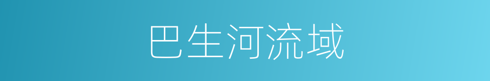 巴生河流域的同义词