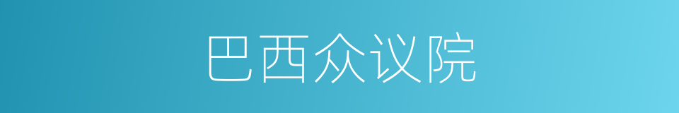 巴西众议院的同义词