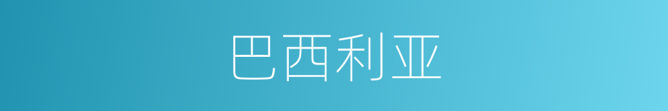 巴西利亚的意思