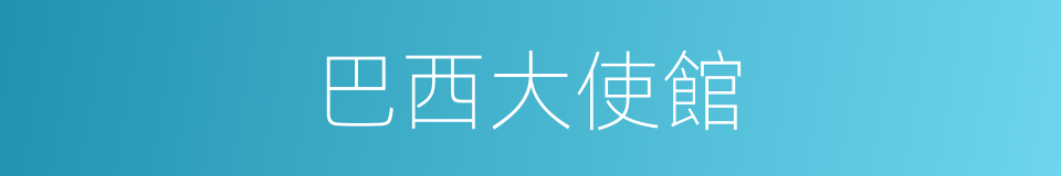 巴西大使館的同義詞