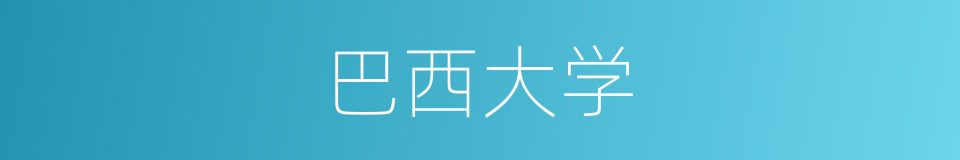 巴西大学的同义词