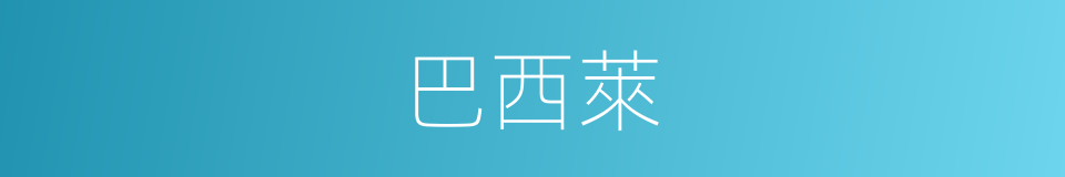 巴西萊的同義詞