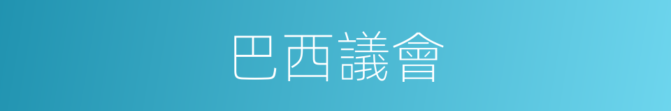 巴西議會的同義詞
