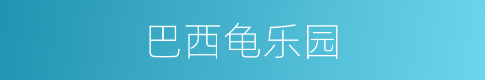 巴西龟乐园的同义词