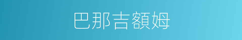 巴那吉額姆的同義詞