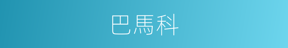 巴馬科的同義詞