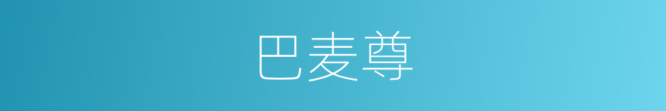 巴麦尊的同义词