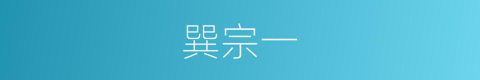 巽宗一的同义词