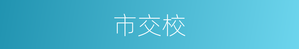 市交校的同义词