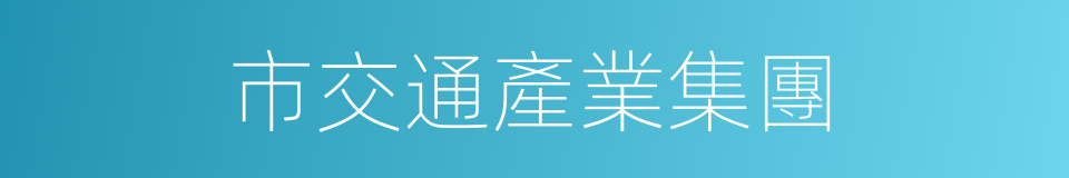 市交通產業集團的同義詞