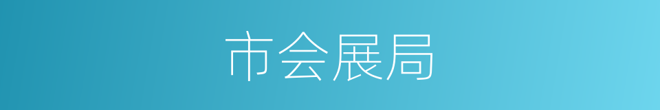 市会展局的同义词
