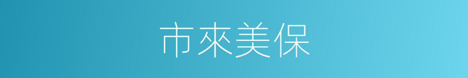 市來美保的同義詞