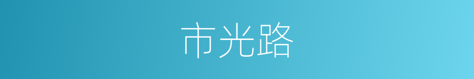 市光路的同义词