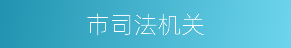 市司法机关的同义词