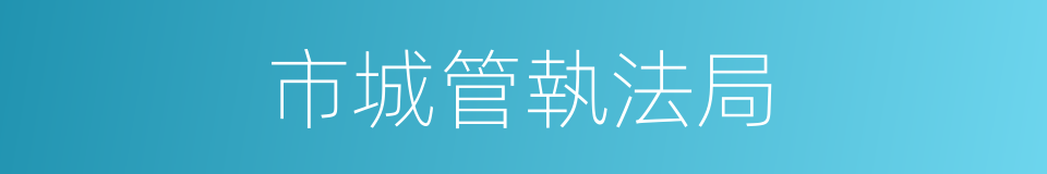 市城管執法局的同義詞
